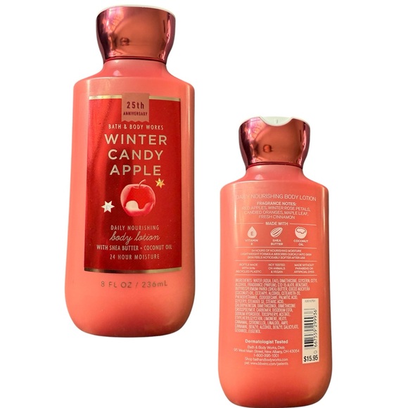 Bath & Body Works Winter Candy Apple Body Lotion 8oz 🆕 - Picture 2 of 4